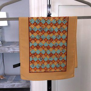 Fantastic Godiva Chocolatier Vintage Floral Scarf. Very Mod!!